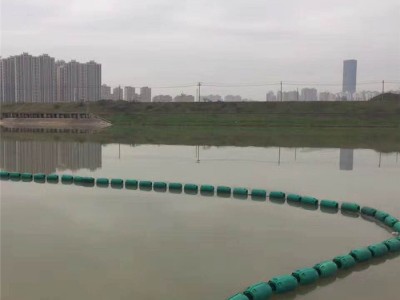 潜水泵漂浮式控温海上拦污浮漂排图1
