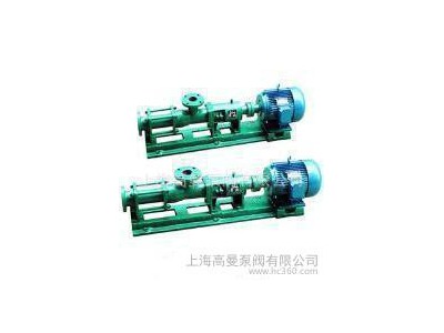 螺杆泵专业生产/G型浓浆单螺杆泵/污泥输送螺杆泵