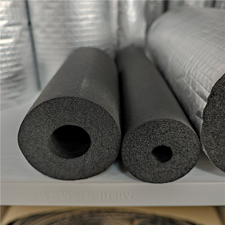 空调橡塑保温管 风筒专用橡塑保温管 粘铝箔橡塑保温管