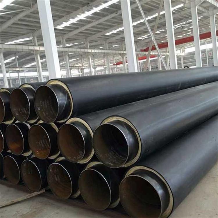 塑套钢保温管 聚氨脂预制保温钢管聚茂管道加工生产
