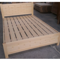 全实木床1.5双人床1.8成人单人床1米2砖块现代松木儿童床特价定制