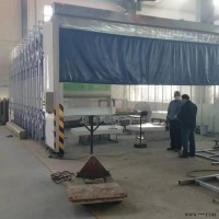 sdtc  厂家定做移动式伸缩房 伸缩式喷漆房 喷漆废气处理设备