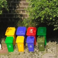 120升，  120升分类垃圾桶生产厂家塑料环卫桶采购