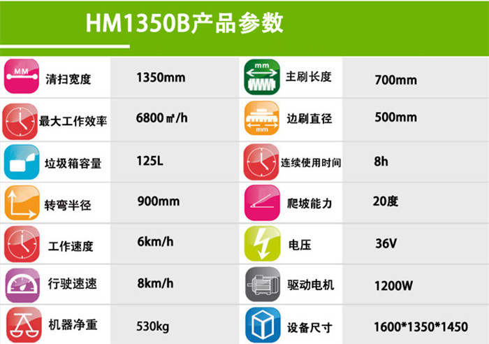 电动清扫车1350参数