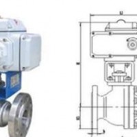 法兰电动切断球阀 不锈钢电动球阀