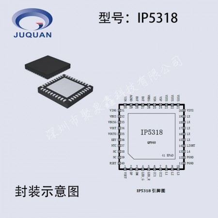 IP5318Q 快充移动电源芯片 不支持TYPE-C 过QC2.0 QC3.0认证图3