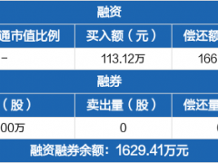 碳中和：融资净偿还52.99万元，融资余额1529.69万元（07-31）