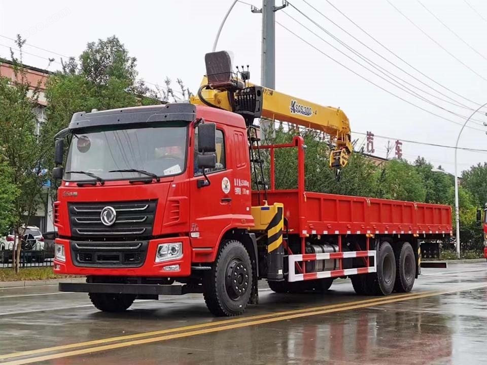 东风华神F5后双桥12吨随车吊