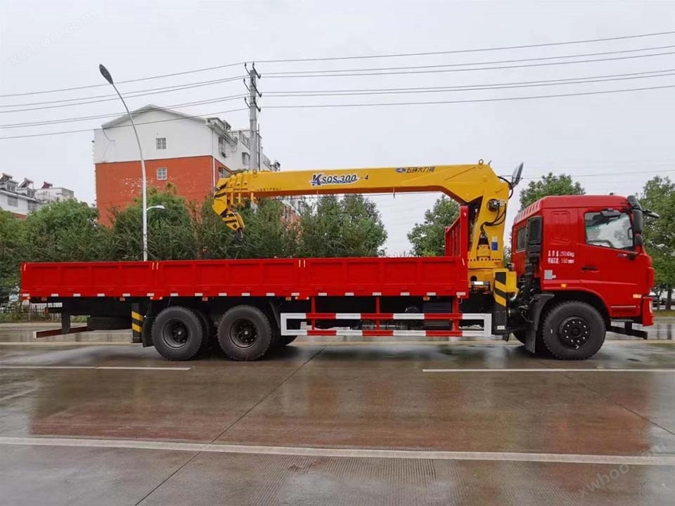 东风华神F5后双桥12吨随车吊