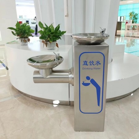 户外饮水台不锈钢公共场合洗手台净水器单盘双盘景观纯净水机直供图2