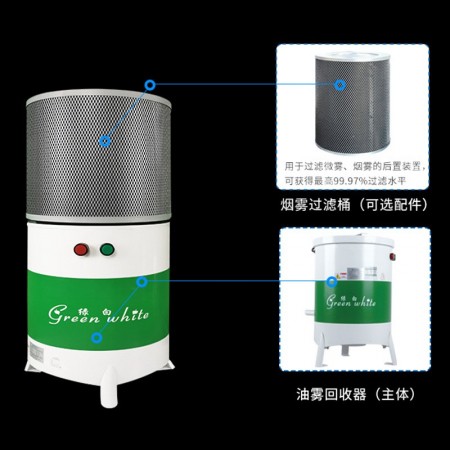 绿白厂家直销CNC加工中心数控机床油雾净化器离心式油雾收集器图2